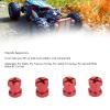 Alomejor 12mm Diameter, Aluminum Alloy RC Wheel Hex Hub Extenssion Spacer Improve Stability While Cornering for RC Cars (Red) view 3