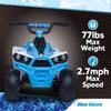 Kid Trax 12V ATV for Boys and Girl Toys - Toddler Ride On ATV, Kids' Electric Vehicle, ATV Quad Car Toy w/ 2 Speed, Led Headlights, Four Wheelers Ride On Toy, Max Weight 77 lb, Ages 3-8, ICE Blue view 4