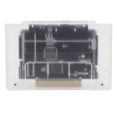 Classic Game Cartridge,3000 in 1 Game 8GB Memory Card and Support FAT16 FAT32, Automatic Save and Backup, for SFC Consoles US Version (Transparent White)