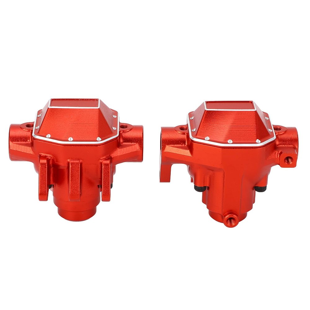 Aluminum Alloy Made Attractive Design Precise Manufacturing RC Axle Housing Set Model for RC Axle Casing (Red)