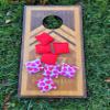 3 inch heart valentine mini cornhole bags classroom game view 2