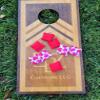 2 inch tabletop Valentines day heart mini replacement cornhole bags bean bag toss view 2