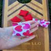 2 inch tabletop Valentines day heart mini replacement cornhole bags bean bag toss view 3