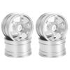 RC Car Parts for Tamiya M03 M04 M05 M06 M07 MB-01 XM-01 4pcs 42mm 1/10 RC On-Road Drift for Racing Car Metal Wheel Rim Wheel Hubs Upgrade Parts(Silver) view 1