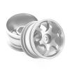 RC Car Parts for Tamiya M03 M04 M05 M06 M07 MB-01 XM-01 4pcs 42mm 1/10 RC On-Road Drift for Racing Car Metal Wheel Rim Wheel Hubs Upgrade Parts(Silver) view 2