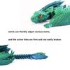QINGMIAO 3D Printed Dragon, Feathered Wyvern Dragon, 3D Printing Toys, Articulated Dragon, Fidget Dragon, Home Office Decor Desk Toys Pet (Gold) view 4