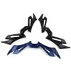Cnaloo12 Motorcycle Front Winglet Aerodynamic Spoiler Fairing Cover for Yamaha R3 R25 2022 2019 2020 2021, Black view 4
