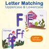 BenBen Alphabet Flash Cards, 52 Upper and Lowercase Wooden Letters, 26 Flashcards, Montessori ABC Learning Toys for Kids Ages 3-5, Preschool Learning Activities, Matching Game Puzzles view 2