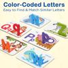 BenBen Alphabet Flash Cards, 52 Upper and Lowercase Wooden Letters, 26 Flashcards, Montessori ABC Learning Toys for Kids Ages 3-5, Preschool Learning Activities, Matching Game Puzzles view 3