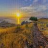 1000Pcs Wooden Jigsaw Puzzle for Adults Sunrise View The Sea Galilee from Mount Challenging Puzzle Jigsaw Puzzle for Adult Family Holiday Puzzle view 1