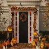 1000Pcs Wooden Jigsaw Puzzle for Adults Halloween Decorated House Pumpkins 3D Rendering Challenging Puzzle Jigsaw Puzzle for Adult Family Holiday Puzzle view 1