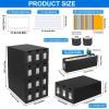 12000+ Trading Card Storage Box for Commander Display, Card Deck Box Cardboard with 48 Dividers, Labels & Tapes, Trading Card Collection Box Fit for TCG, PTCG, MTG and Sport Cards view 2