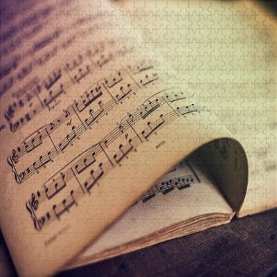 1000Pcs Wooden Jigsaw Puzzle for Adults Music Sheets Wooden Challenging Puzzle Jigsaw Puzzle for Adult Family Holiday Puzzle