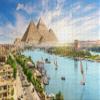 1000Pcs Wooden Jigsaw Puzzle for Adults Pyramid Complex Aswan City by The Nile Aerial View Egypt Challenging Puzzle Jigsaw Puzzle for Adult Family Holiday Puzzle view 1
