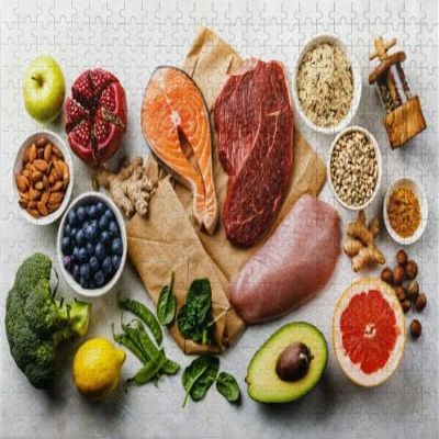 1000Pcs Wooden Jigsaw Puzzle for Adults Balanced Diet Organic Healthy Food Clean Eating Selection Including Challenging Puzzle Jigsaw Puzzle for Adult Family Holiday Puzzle