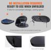 Happybuy 10 Player Foldable Poker Table, 84" Oval Card Table with Padded Rails & Stainless Steel Cup Holders, Portable Blackjack & Texas Hold'em Game Table view 3