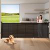 120" Extra Wide Retractable Baby Gates Mesh Gate, Long Retractable Dog Gate for Large Opening, 42" Extra Tall Child Safety Gate Pet Gate with Support Rods for Stairs Hallways Doorways Indoor Outdoor view 1