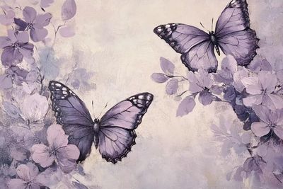 1000 Piece Adult Jigsaw Puzzle, Purple Butterfly Handmade Adult Landscape Jigsaw Puzzle, Gift for Jigsaw Lovers