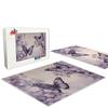 1000 Piece Adult Jigsaw Puzzle, Purple Butterfly Handmade Adult Landscape Jigsaw Puzzle, Gift for Jigsaw Lovers view 3