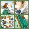 JUKUDAHU Dinosaur Climbing Slide Stair Toy for Toddlers Aged 3 4 5 6 7 8 - Racing Track Game Set, Sliding Car Toy, Dinosaur Themed with Light and Music, Birthday Dinosaur Gifts for Boys Girls Kids view 4