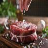 1000Pcs Wooden Jigsaw Puzzle for Adults Hand Sprinkling Salt Fresh Raw Beef Meat A Cutting Board Challenging Puzzle Jigsaw Puzzle for Adult Family Holiday Puzzle view 1