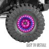 BRCatWPark RC 1.9 Wheel Rims for 1/10 SCX10 SCX10 II 90046 SCX10 III AXI03007 SCX10 Pro TRX4 TRX6 Gen7/8 D90 VS4-10 MST CFX RC Crawler Car,4pcs Aluminum 1.9 Wheel Rims,Pink view 3