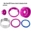 BRCatWPark RC 1.9 Wheel Rims for 1/10 SCX10 SCX10 II 90046 SCX10 III AXI03007 SCX10 Pro TRX4 TRX6 Gen7/8 D90 VS4-10 MST CFX RC Crawler Car,4pcs Aluminum 1.9 Wheel Rims,Pink view 4