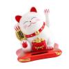 Solar Powered Waving Lucky Cat for Home Display Wealth Welcoming Cats Decor Premium Plastic Smiling Eyes Cute Cat Appearance Design with Solar IC Receiver Great New Business view 2