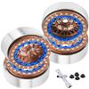 BRCatWPark RC 1.9 Wheel Rims for 1/10 SCX10 SCX10 II 90046 SCX10 III AXI03007 SCX10 Pro TRX4 TRX6 Gen7/8 D90 VS4-10 MST CFX RC Crawler Car,4pcs Aluminum 1.9 Wheel Rims,Brown view 1