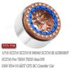BRCatWPark RC 1.9 Wheel Rims for 1/10 SCX10 SCX10 II 90046 SCX10 III AXI03007 SCX10 Pro TRX4 TRX6 Gen7/8 D90 VS4-10 MST CFX RC Crawler Car,4pcs Aluminum 1.9 Wheel Rims,Brown view 2