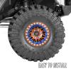 BRCatWPark RC 1.9 Wheel Rims for 1/10 SCX10 SCX10 II 90046 SCX10 III AXI03007 SCX10 Pro TRX4 TRX6 Gen7/8 D90 VS4-10 MST CFX RC Crawler Car,4pcs Aluminum 1.9 Wheel Rims,Brown view 3