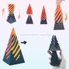 3D Printed Spiral Fidget Toys Impossible Pyramid Passthrough Sculpture Mini Cones Pass Through Pyramid Fidget Toy (Blue Black) view 4