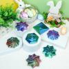 4 Pcs Fractal Fidget Hexagon,3D Printed Stress Relief Sensory Toys for ADHD,Autism,Kids&Adults,Whirling Spiral Design,Colorful Fidget Toy,Perfect for Holiday,Christmas,Birthday Gifts (Light Purple) view 2