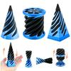 3D Printed Impossible Cone,Spiral Cone Fidget Toy Impossible Pyramid Passthrough Toy,3D Printed Spiral Cone Fidget Toy (Blue Black) view 1
