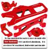 BRCatWPark RC Upgrades Part for 1/10 WideMaxx,Model# 89086-4,Suspension Arms,Caster Block,Steering Blocks,Rear Stub Axle Carriers,Drive Shaft Axles,Camber Links,Tie Rod & Servo Horn,Red view 3