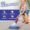 Kids Spray Mop Real with Sprayer + 2PCS Mop Pads, Toddler Cleaning Tool Real Works for Realistic Housekeeping Cleaner Pretend Play Toys Montessori Mini Mop & Sweeper for Kids Aged 3+ view 2