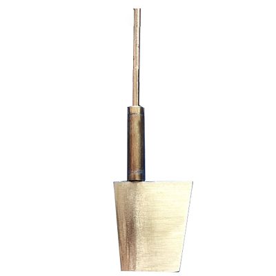 RC Model Boat Brass Rudder Simulation Ship, Large-Scale Copper Rudder Type 3028 Trapezoidal Design(30mm)
