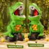 JUKUDAHU Dinosaur Shooting Boy Toys for Kids Age 3 4 5 6 7 8 - Moveable Shooting Game with Scoreboard, Light and Sound, 12 Foam Balls, Boy Toddler Toys 5-7 6-8 8-10, Competition Game Gifts (Green) view 2
