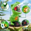 JUKUDAHU Dinosaur Shooting Boy Toys for Kids Age 3 4 5 6 7 8 - Moveable Shooting Game with Scoreboard, Light and Sound, 12 Foam Balls, Boy Toddler Toys 5-7 6-8 8-10, Competition Game Gifts (Green) view 4