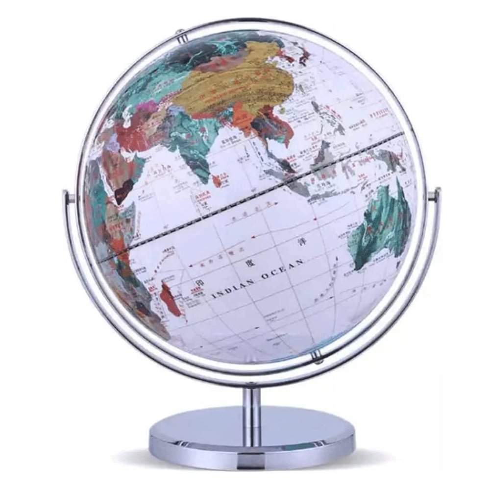 Geographic Globes 720  Full Rotation Globe High -definition World Globe Desktop Geographic Globes For Adult Student Learning Globes Fun