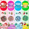 4 Pack Christmas Slime Balls with Charms, Christmas Stocking Stuffers for Kids, DIY Butter Slimes Sensory Toys, Slime Party Favors for Girls Boys, Halloween Xmas Gifts for Girls & Boys Kids Ages 4-12 view 2