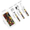Fresh Cabbage Children's tableware 3-piece set, reusable knife, fork and spoon cutlery set, portable children's food protection tableware view 2