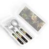Spiny lizards Children's tableware 3-piece set, reusable knife, fork and spoon cutlery set, portable children's food protection tableware view 4