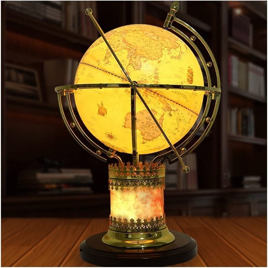 Geographic Globes Colorful Lighting Globe Retro Globes Hd 26.3 Inch World Globe For Study Luxurious Geographic Globes Ornament Fun