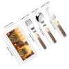 meerkats Children's tableware 3-piece set, reusable knife, fork and spoon cutlery set, portable children's food protection tableware view 2