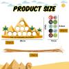 30 Set Passover Crafts Ten Plagues of Egypt Party Crafts with 10 Plagues Stickers Hanging Passover Decorations Toys Pesach Activity Games Prizes for Jewish Seder Family Sunday School favors view 2