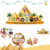 30 Set Passover Crafts Ten Plagues of Egypt Party Crafts with 10 Plagues Stickers Hanging Passover Decorations Toys Pesach Activity Games Prizes for Jewish Seder Family Sunday School favors view 3