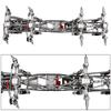 RZXYLRC 8x8 DIY Metal Upgraded RC Chassis Frame with Portal Axles Transmission for Axial SCX10 1/10 RC 8x8 Crawler Car (Gray) view 3