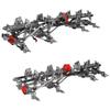 RZXYLRC 8x8 DIY Metal Upgraded RC Chassis Frame with Portal Axles Transmission for Axial SCX10 1/10 RC 8x8 Crawler Car (Gray) view 4