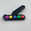 Gong-gi Korean Traditional Play Game Set, 3D Printing Gonggi Jack Pebbles Set, Five Stones Catching Game, Hand Eye Coordination Training Toy (Sliding Cover Rectangular Box Set) view 4